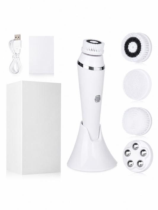 4 In 1 Rechargeable Handheld Facial Cleansing Brush